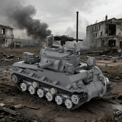 Sherman M4A3 (105) WWII Tank MOC Building Kit | LEGO-Compatible MOC - 5