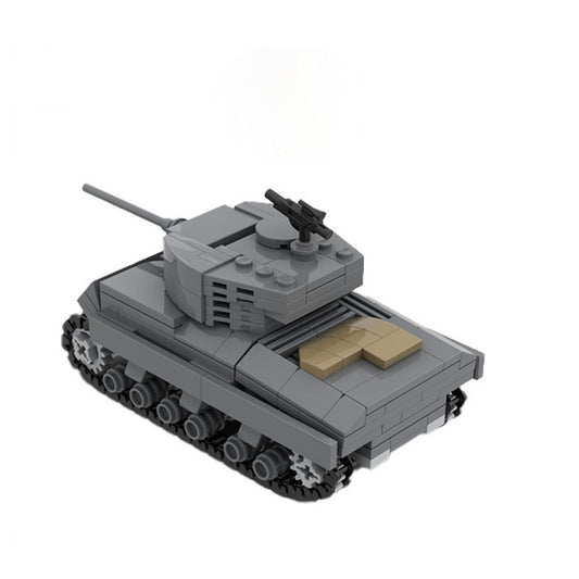 Sherman M4A3 MOC Building Kit | 1:42 Military Tank Model - 1
