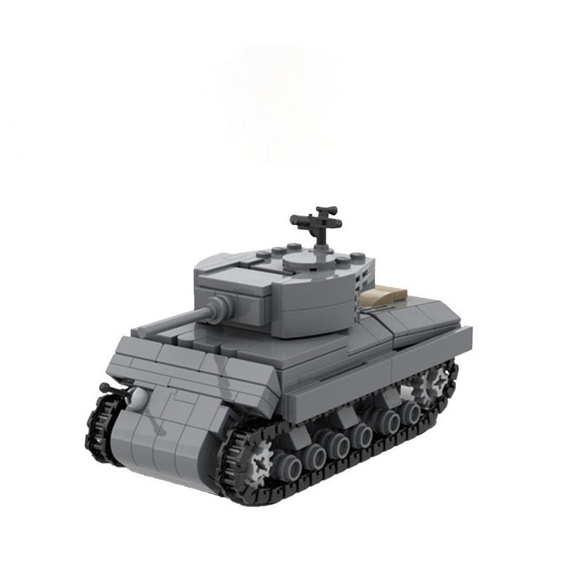 Sherman M4A3 MOC Building Kit | 1:42 Military Tank Model - 2