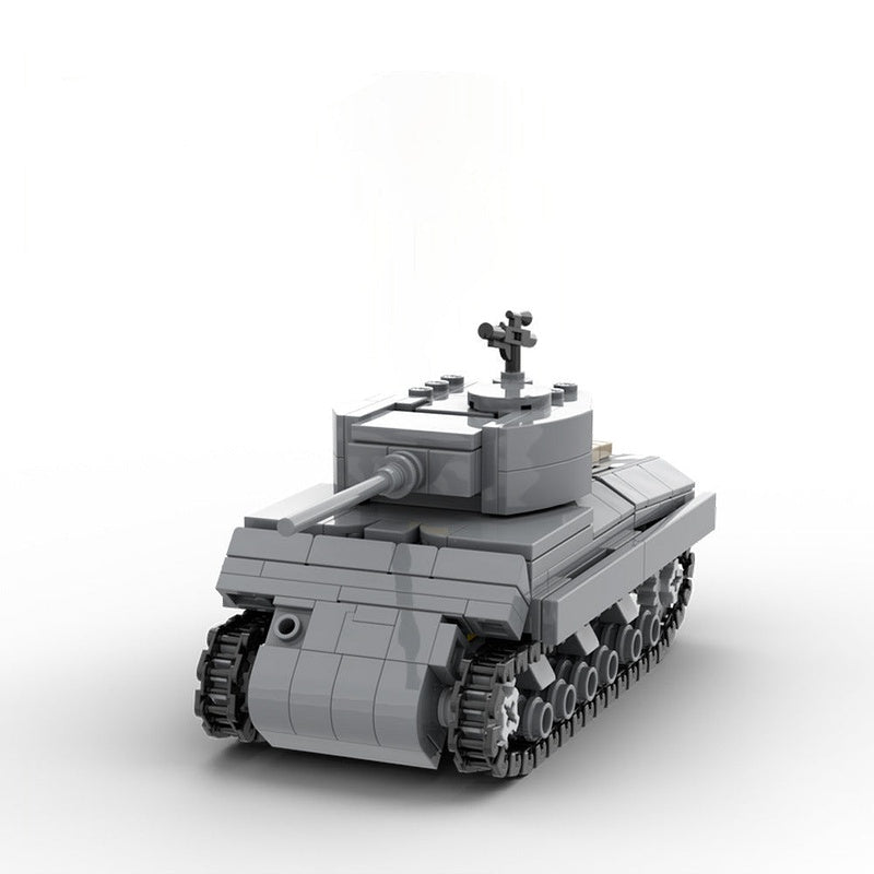 Sherman M4A3 MOC Building Kit | 1:42 Military Tank Model - 3