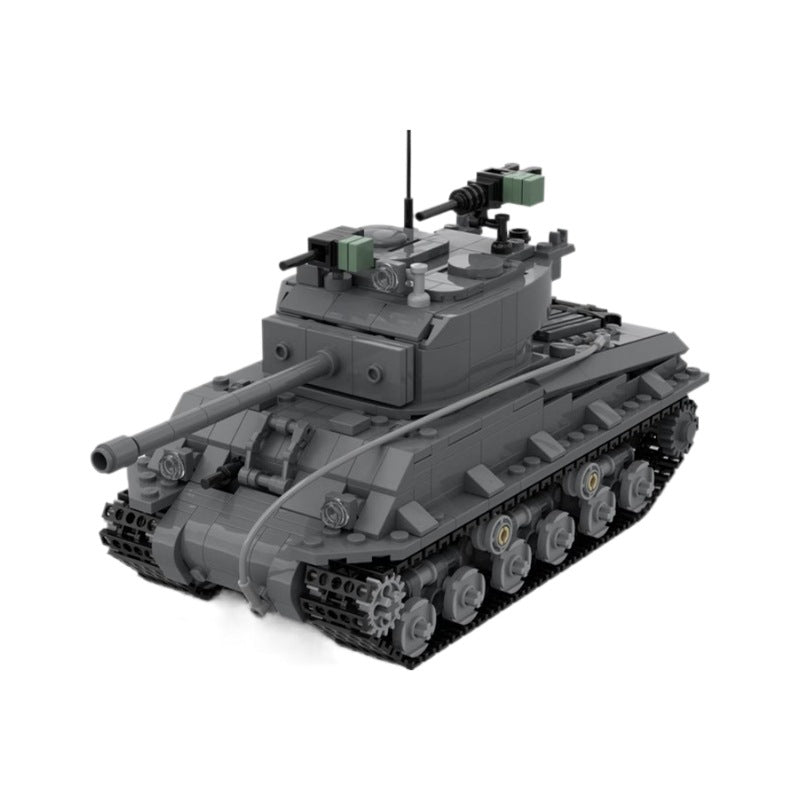 Sherman M4A3E8 Building Kit | Easy Eight | LEGO-Compatible MOC - 1