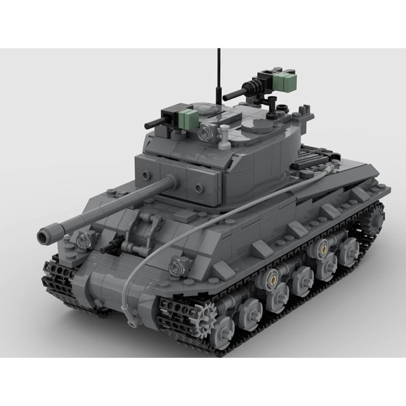 Sherman M4A3E8 Building Kit | Easy Eight | LEGO-Compatible MOC - 3