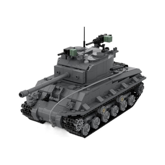 Sherman M4A3E8 Easy Eight MOC Tank Building Kit - 1