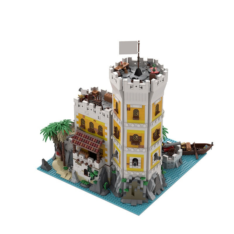 Sierra Madre Fortress MOC Building Kit | Medieval Stronghold Model - 2