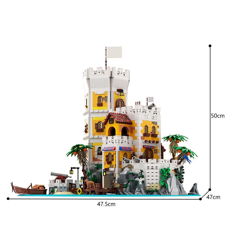 Sierra Madre Fortress MOC Building Kit | Medieval Stronghold Model - 4