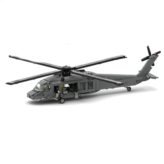 sikorsky uh-60 black hawk helicopter building set | 1:33 scale | moc-29506 - 1