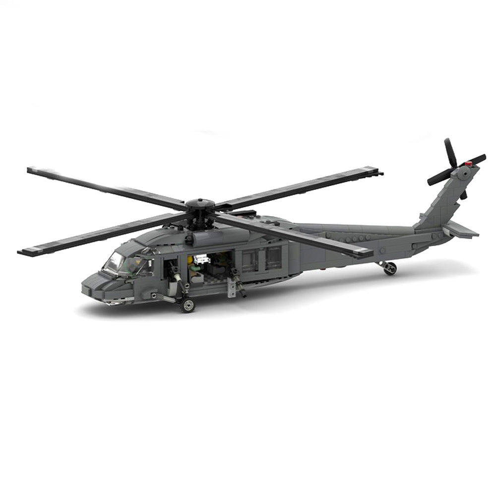 sikorsky uh-60 black hawk helicopter building set | 1:33 scale | moc-29506 - 4
