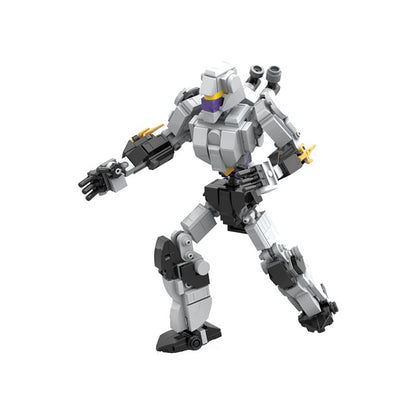 Silver Armored Ninja Mecha MOC Building Kit - 1