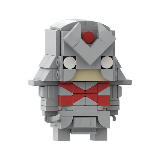 silver samurai brickheadz building kit | x-men | moc-184401 - 1