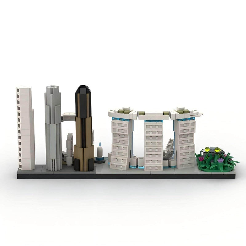 Singapore Skyline Building Kit | LEGO-Compatible MOC - 3