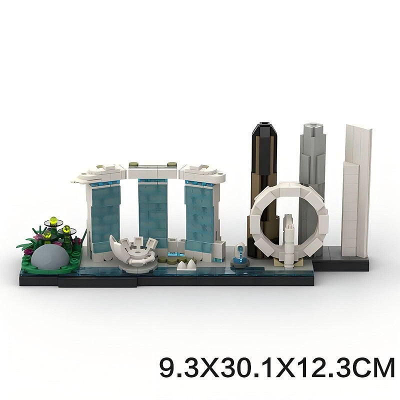 Singapore Skyline Building Kit | LEGO-Compatible MOC - 5