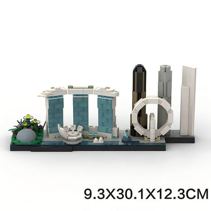 Singapore Skyline Building Kit | LEGO-Compatible MOC - 5