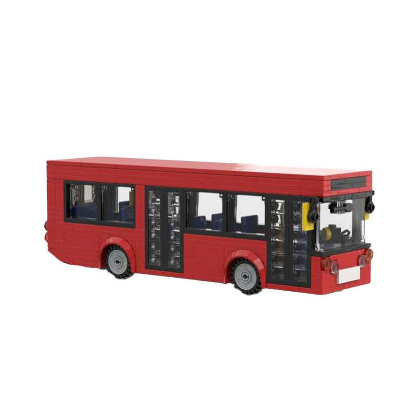 Single Decker Bus MOC Building Kit | Realistic City Vehicle Model - 2