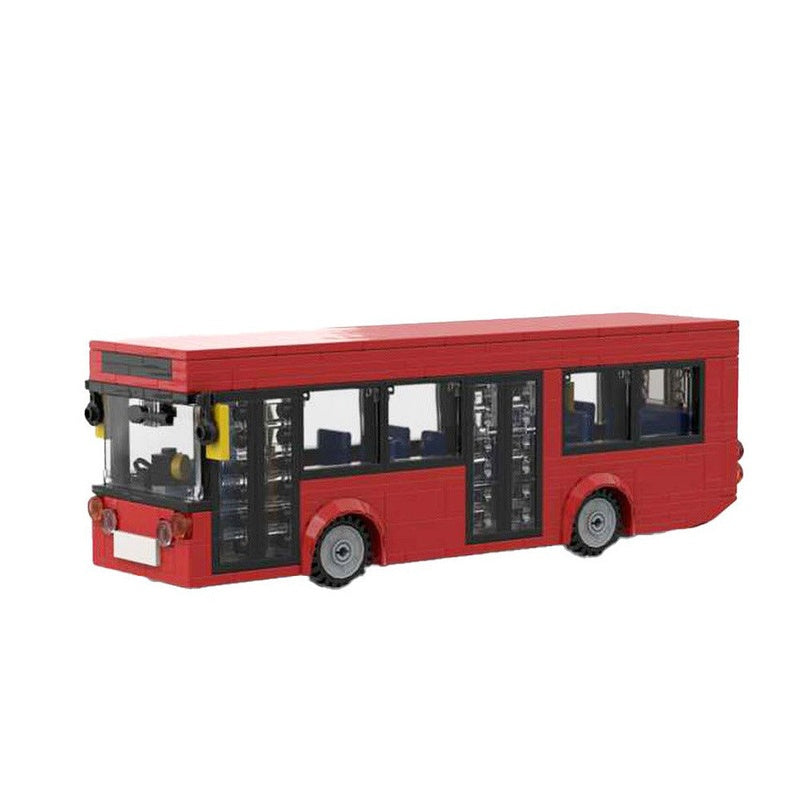Single Decker Bus MOC Building Kit | Realistic City Vehicle Model - 3