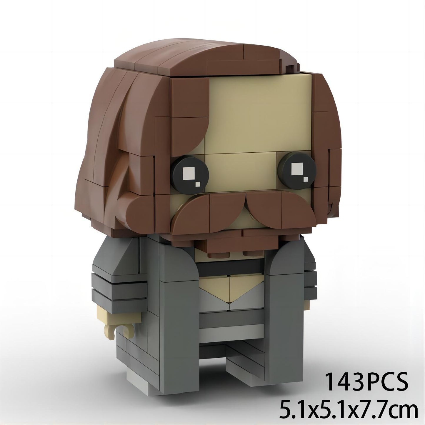 sirius black brickheadz moc | harry potter | compatible with lego - 3