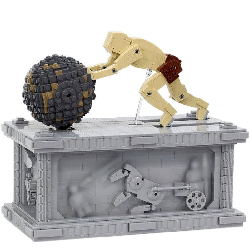 Sisyphus Kinetic Sculpture MOC Building Kit | Moving Art Model - 1
