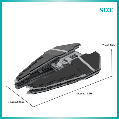 sith fury-class interceptor building set | star wars | moc-132463 - 1