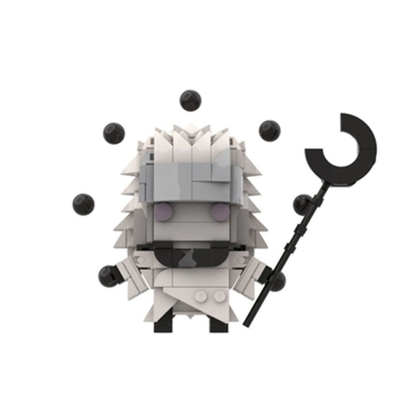 six paths madara brickheadz building set | naruto moc compatible - 1