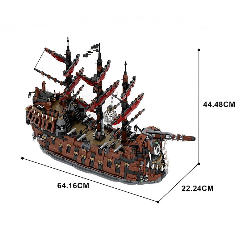 Skeletal Pirate Warship MOC Building Kit - 2