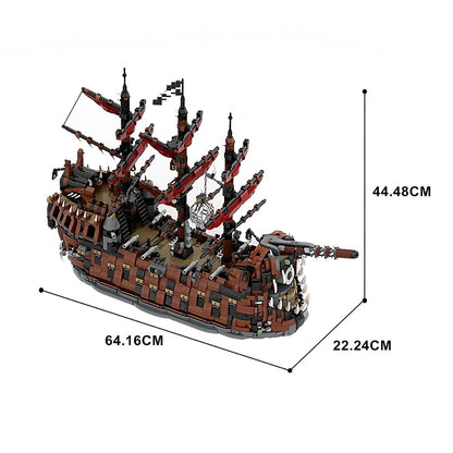 Skeletal Pirate Warship MOC Building Kit - 2