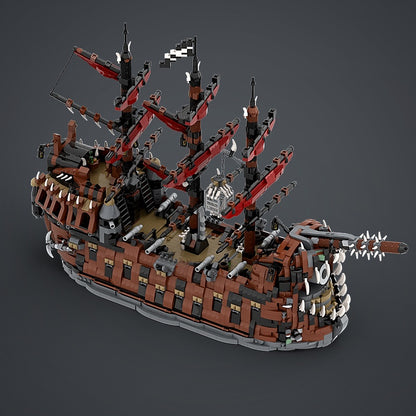 Skeletal Pirate Warship MOC Building Kit - 4