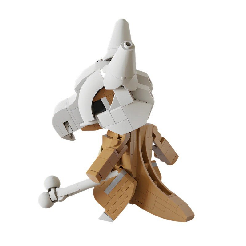 Skull Helmet Bone Creature MOC Figure – LEGO-Compatible Monster Brick