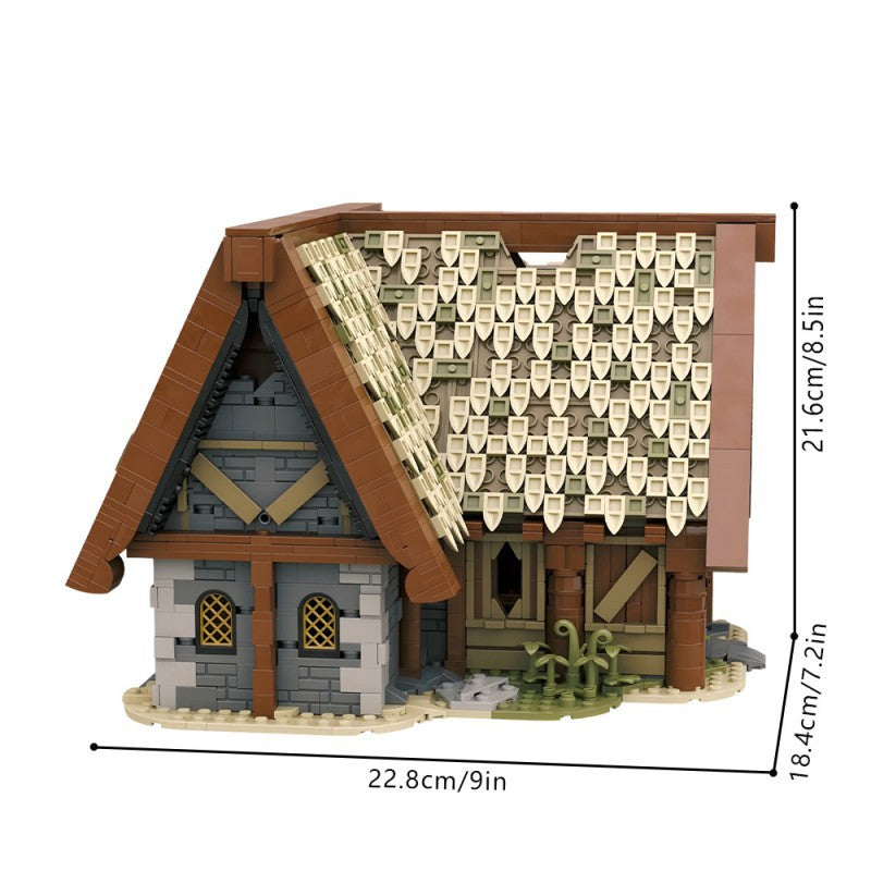 skyrim whiterun breezehome house building kit | the elder scrolls v | moc-206390 - 4