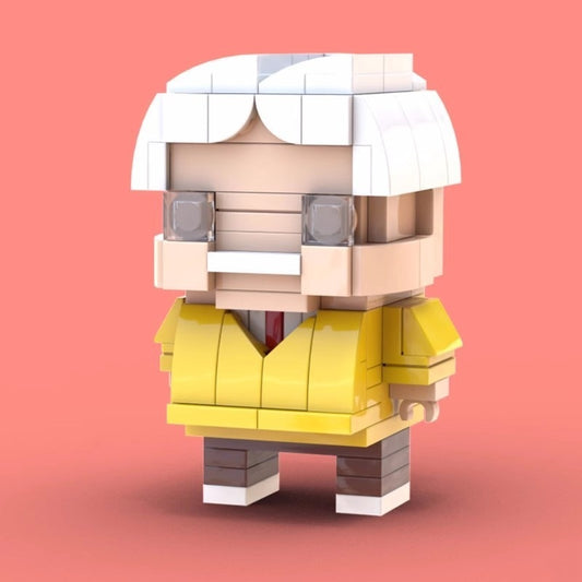 slam dunk coach brickheadz moc set | lego-compatible anime build - 1