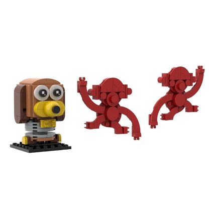 slinky dog & monkeys brickheadz moc building set | toy story | lego compatible - 1