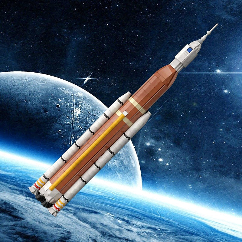 SLS Block 1 Rocket MOC Building Kit | 1:220 Scale Space Model - 3