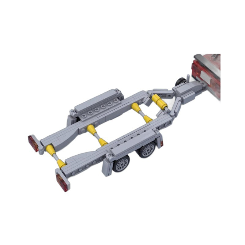 Small Boat with Sports Car Building Kit | LEGO-Compatible MOC - 2