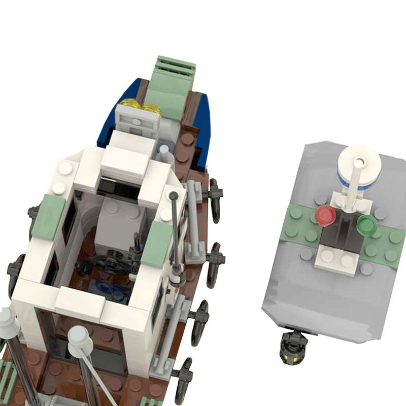 small fishing trawler building set | moc-47817 - 2