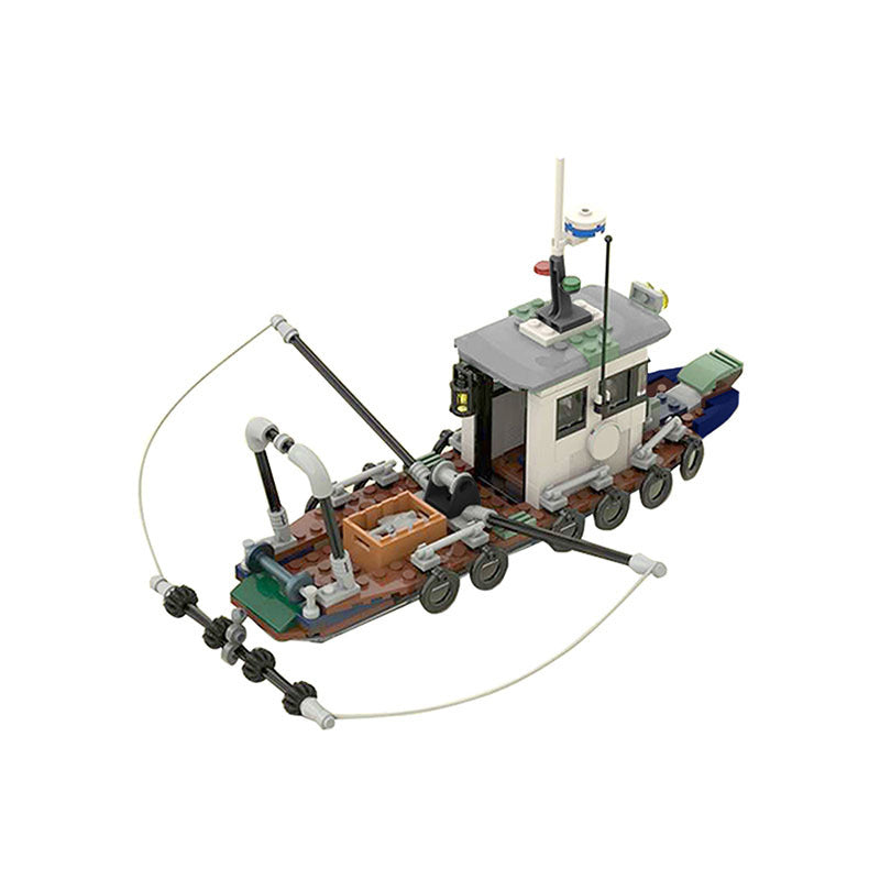 small fishing trawler building set | moc-47817 - 3