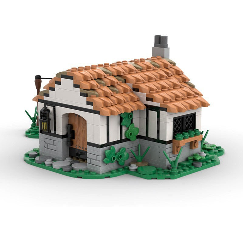 Small Medieval Cottage MOC Building Kit | Rustic Village Architecture - 2