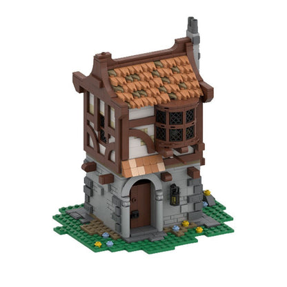 Small Medieval Home MOC Building Kit | Historic Village Architecture - 4