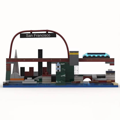 Small San Francisco Skyline MOC Building Kit | City Architecture Model - 5