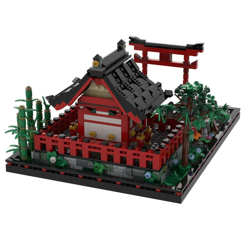 Small Shinto Shrine MOC Building Kit | Japanese Architecture Display Model - 1