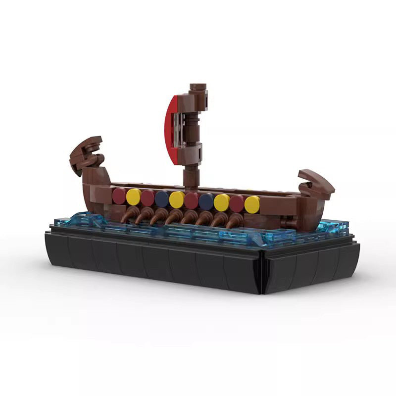 small viking longship building set | moc-76565 - 2