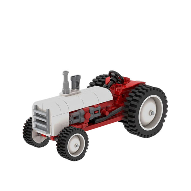 Small Vintage Tractor Building Kit | LEGO-Compatible MOC - 1