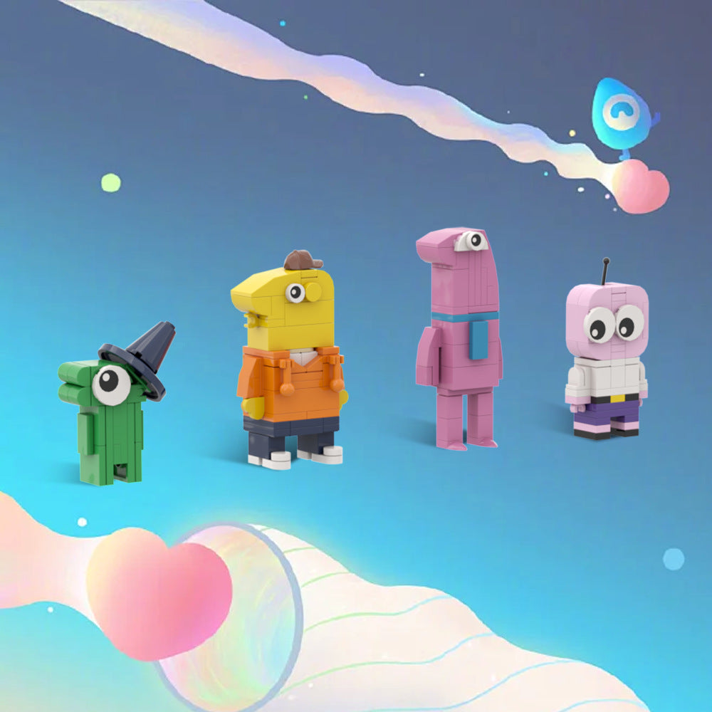 smiling friends building set | lego compatible - 1