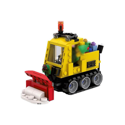 snow plow building set | christmas | moc-132210 - 1