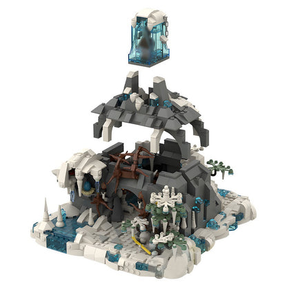 Snow Troll Cave Fantasy Mountain Building Kit | LEGO-Compatible MOC - 4