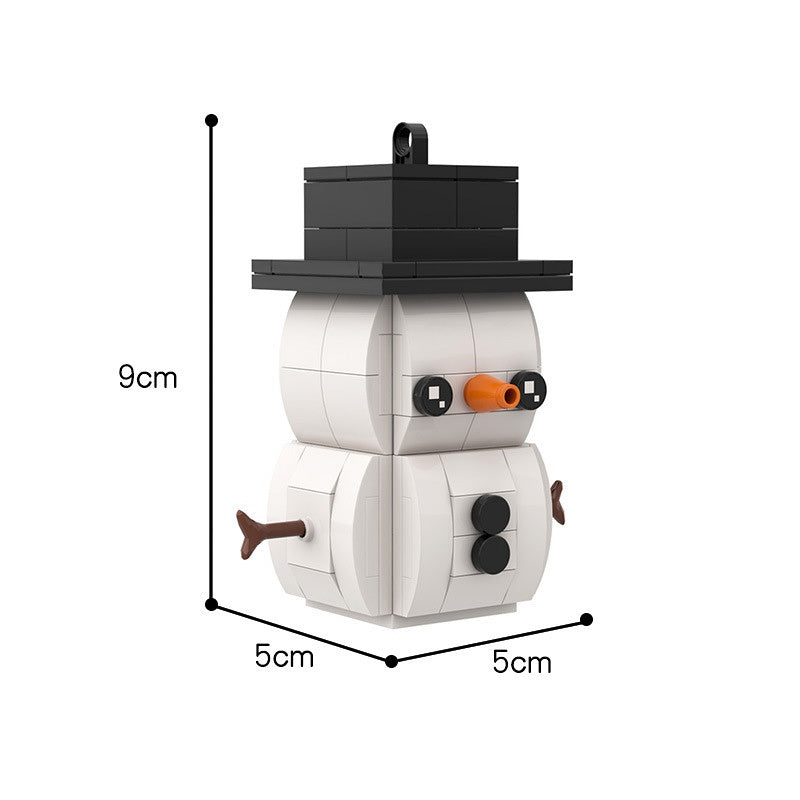 Snowman BrickHeadz Holiday Building Kit | LEGO-Compatible MOC - 2