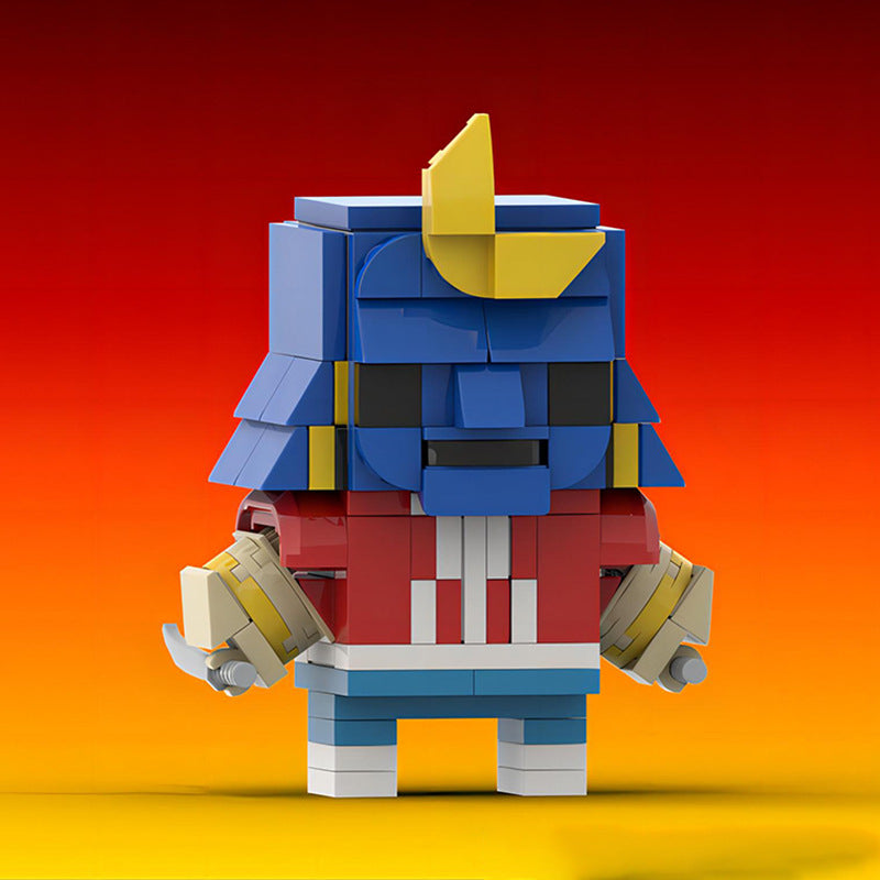 sodom brickheadz building kit | street fighter | moc-138387 - 2