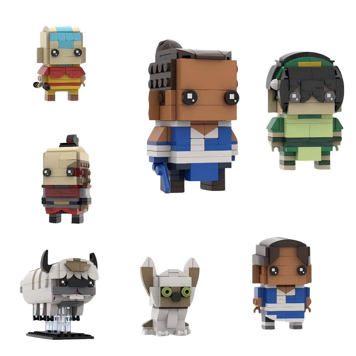 sokka brickheadz building kit | avatar: the last airbender | moc-63188 - 1