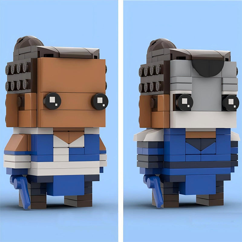 sokka brickheadz building kit | avatar: the last airbender | moc-63188 - 3