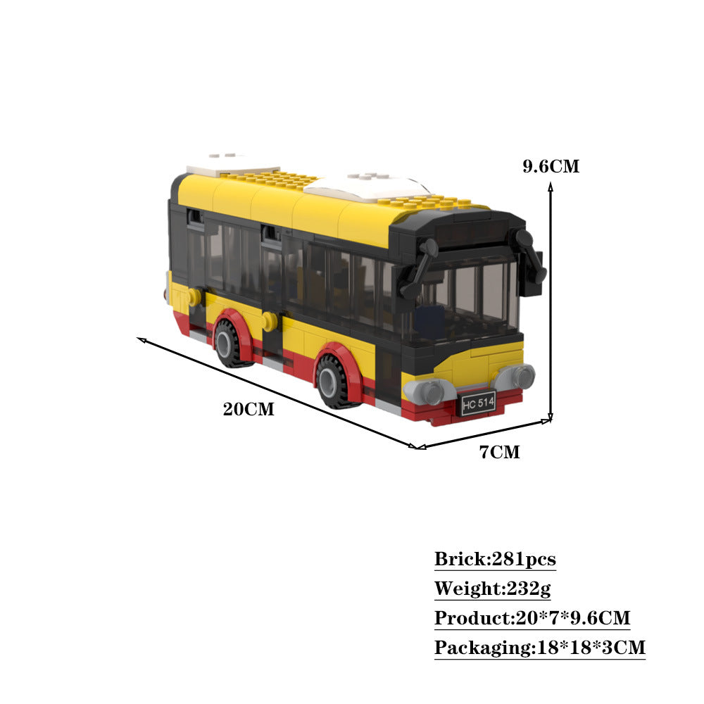 solaris city bus building set | moc-114770 - 5