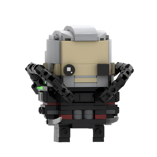 solidus snake brickheadz building kit | metal gear solid | moc-108221 - 2
