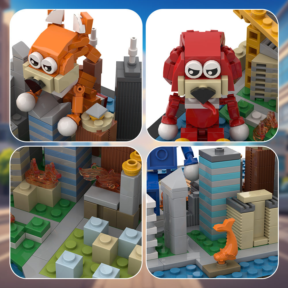 sonic the hedgehog scenario moc building blocks - 502 pcs - 6