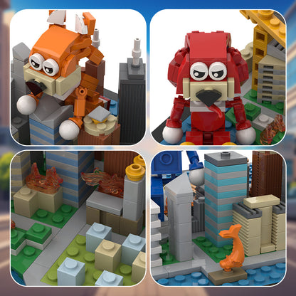 sonic the hedgehog scenario moc building blocks - 502 pcs - 6